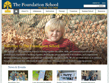 Tablet Screenshot of foundationschool.org